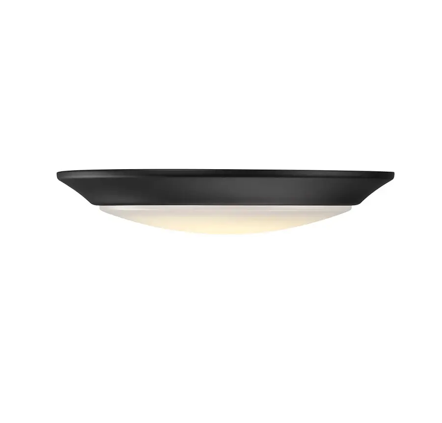 7" LED Disc Flush Mount in Black - Image 1