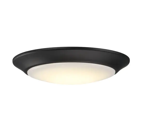 7" LED Disc Flush Mount in Black - Image 3