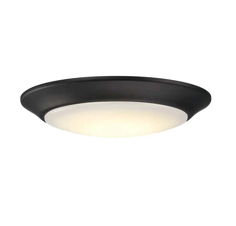 7" LED Disc Flush Mount in Black - Image 3
