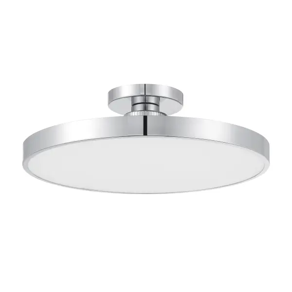 The Thayer delivers exceptional brightness with 5000 lumens of integrated LED in a slim, modern profile. Its polished chrome finish and etched glass shade create comfortable illumination perfect for contemporary spaces. - alternate view