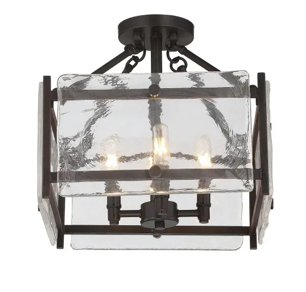 Glenwood 4-Light Ceiling Light in English Bronze - Image 1