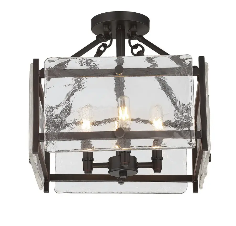 Glenwood 4-Light Ceiling Light in English Bronze - Image 1