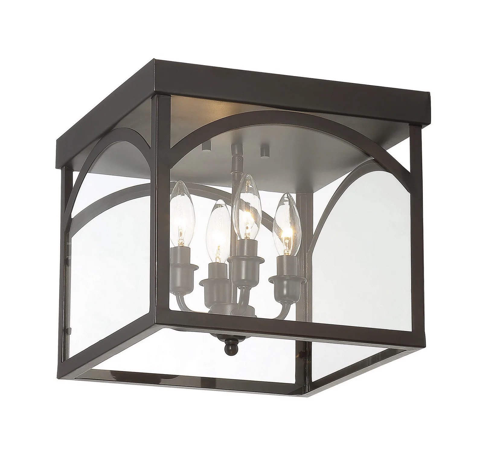 Garrett 4-Light Ceiling Light in English Bronze