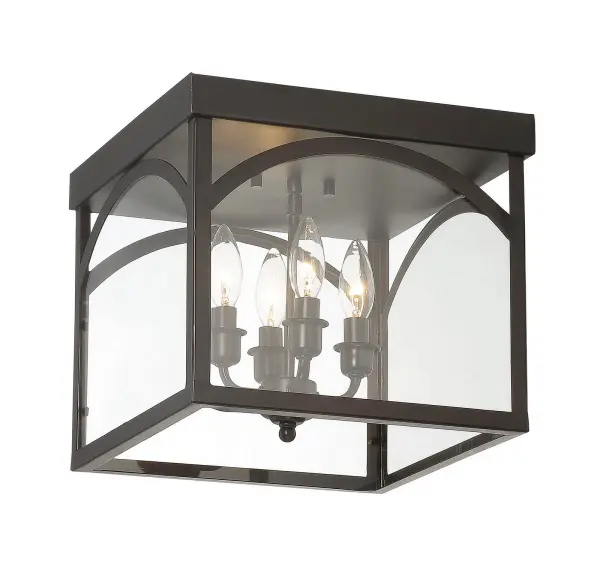 Garrett 4-Light Ceiling Light in English Bronze