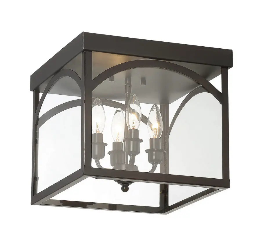 Garrett 4-Light Ceiling Light in English Bronze