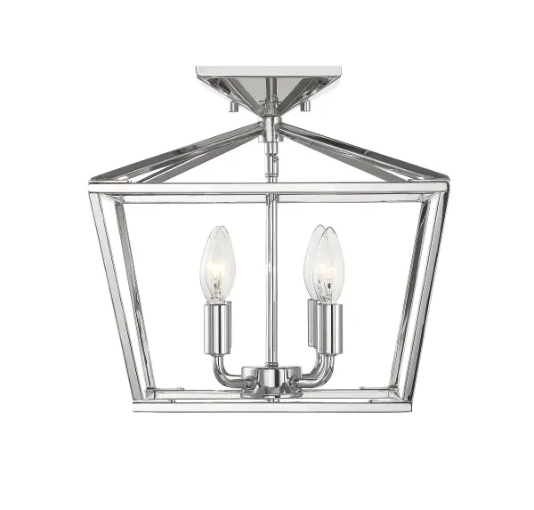 Townsend 4-Light Ceiling Light in Polished Nickel - Image 1
