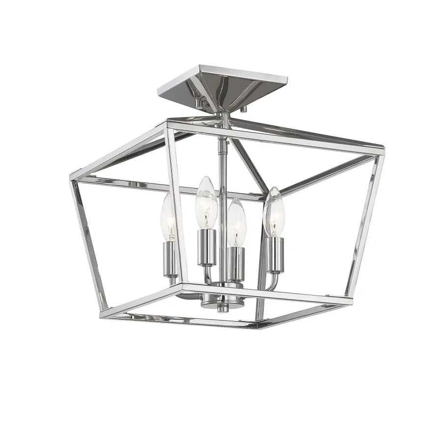 Townsend 4-Light Ceiling Light in Polished Nickel - Image 2