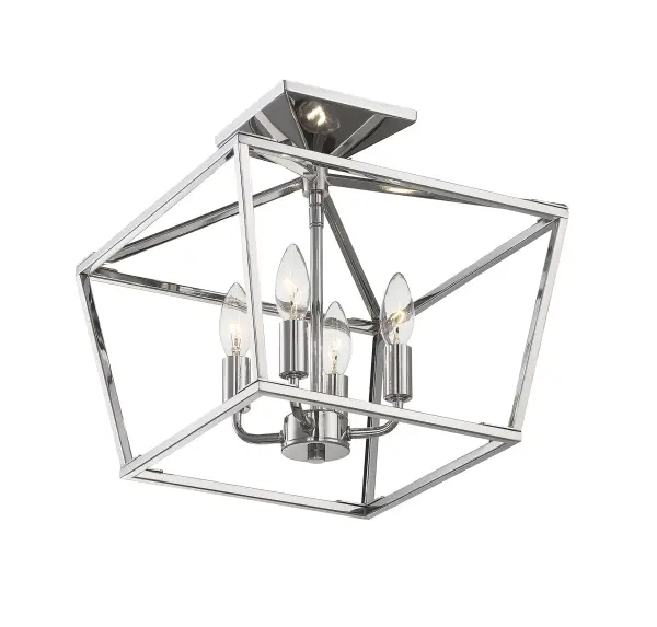 Townsend 4-Light Ceiling Light in Polished Nickel - Image 3