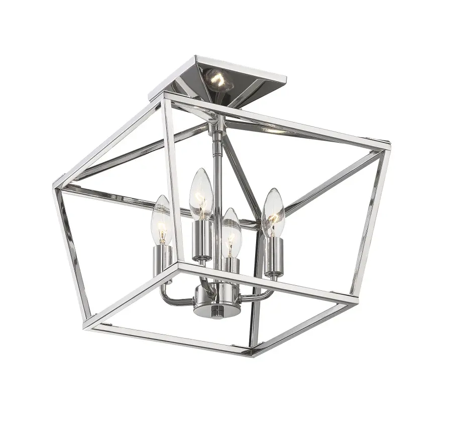 Townsend 4-Light Ceiling Light in Polished Nickel - Image 3