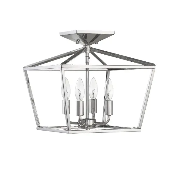 Townsend 4-Light Ceiling Light in Polished Nickel - Image 5
