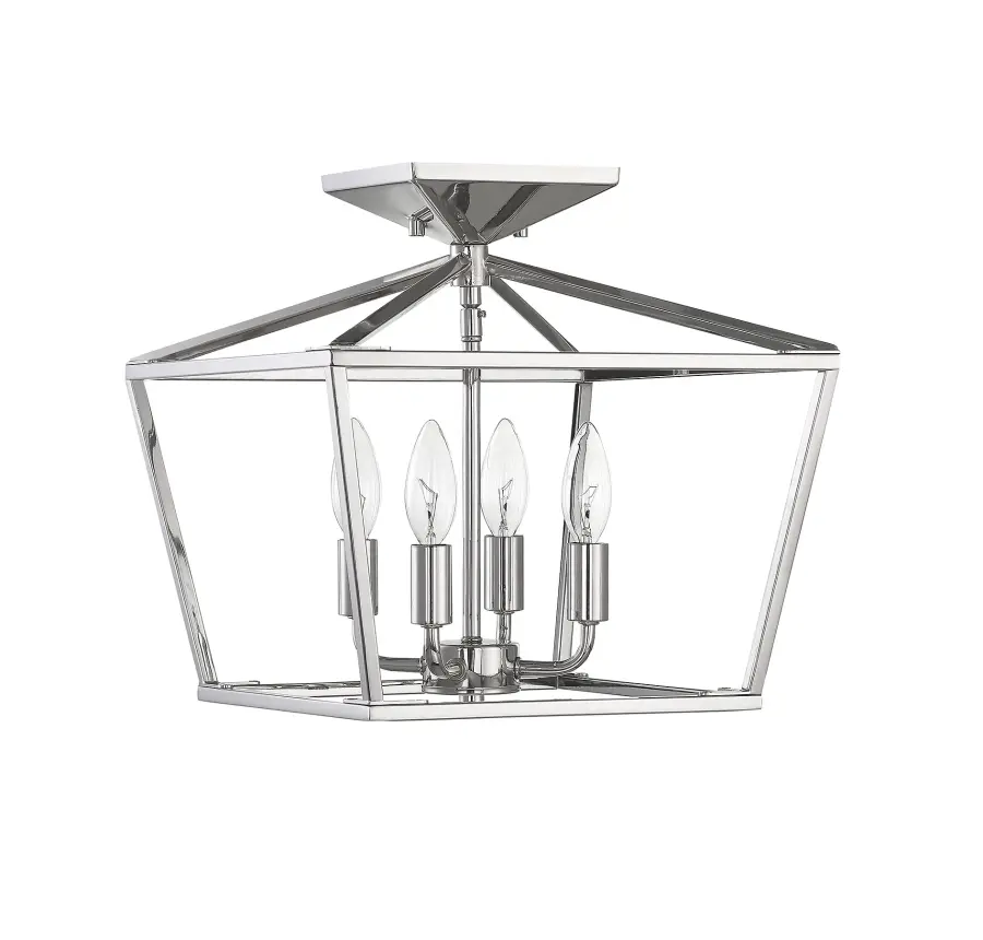 Townsend 4-Light Ceiling Light in Polished Nickel - Image 5