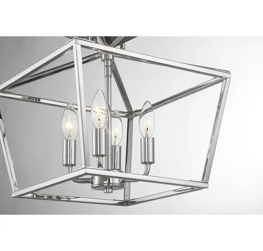 Townsend 4-Light Ceiling Light in Polished Nickel - Image 6