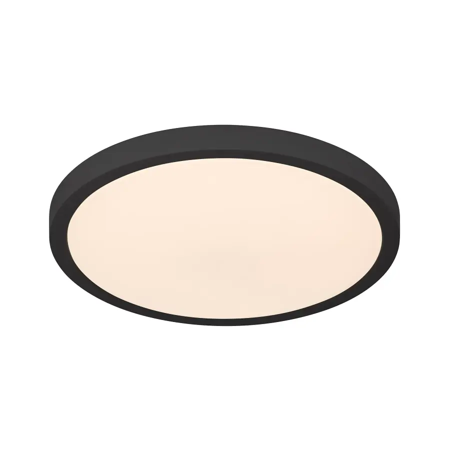 15" LED Flush Mount in Black - Image 3