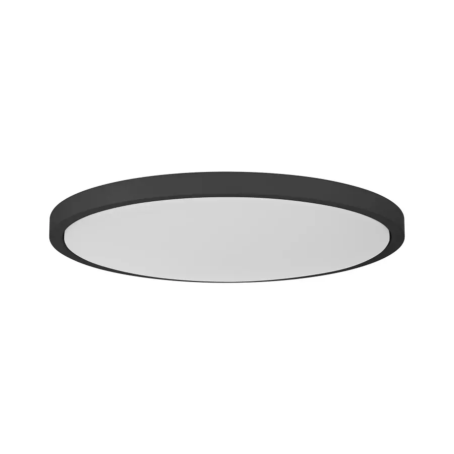 20" LED Flush Mount in Black - Image 1