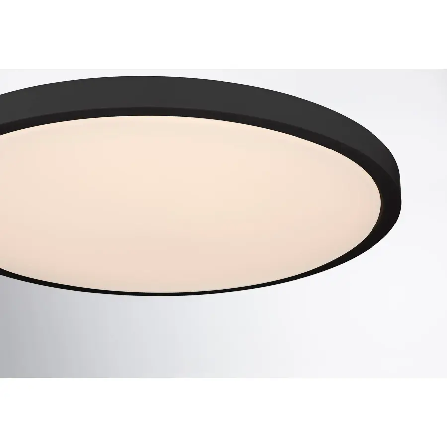 20" LED Flush Mount in Black - Image 4