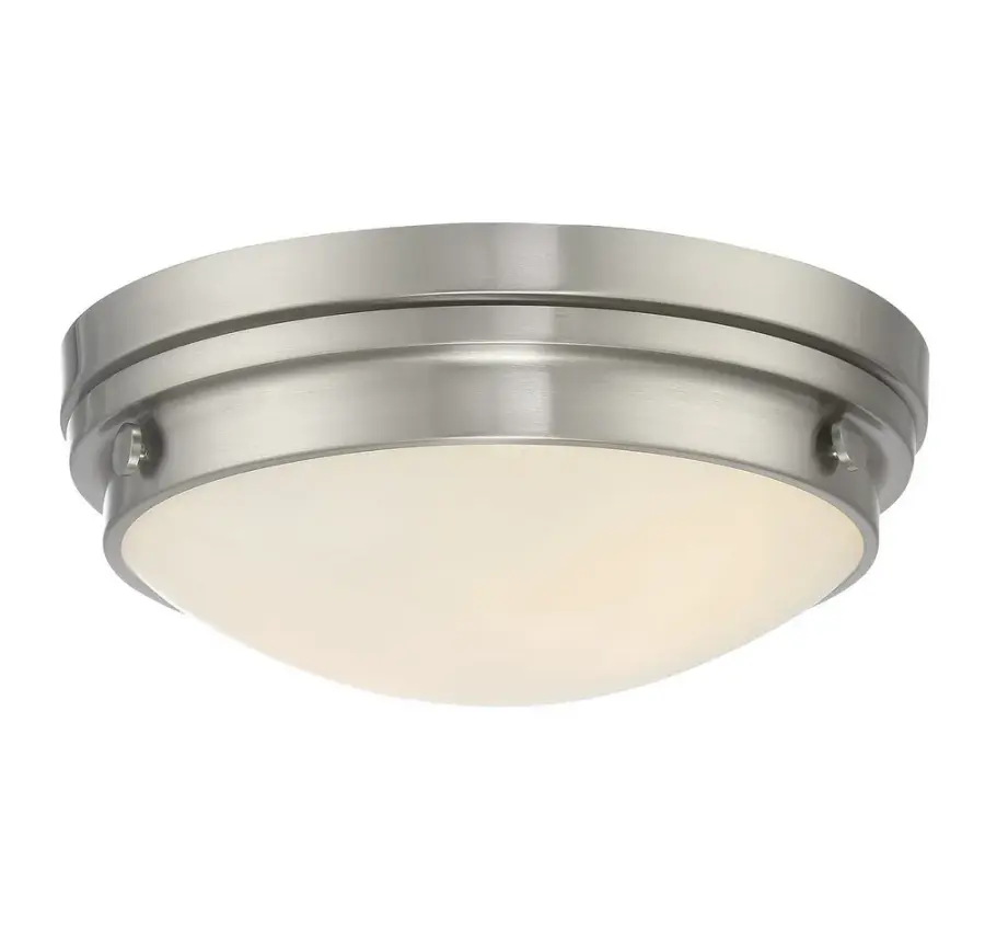 Lucerne 2-Light Ceiling Light in Satin Nickel - Image 3