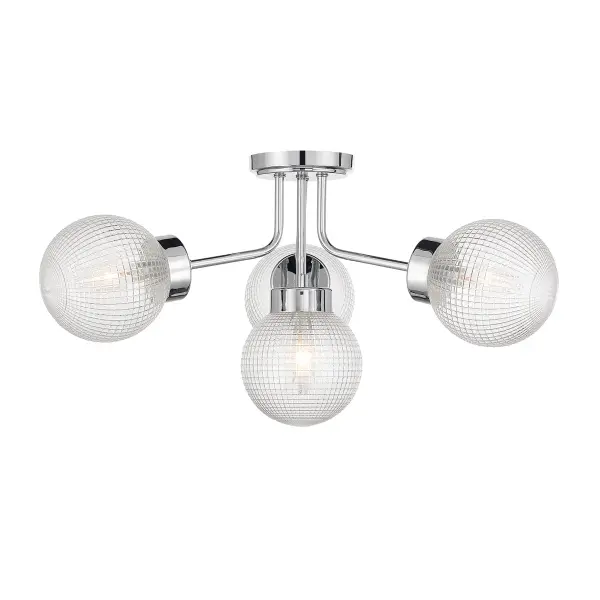 Coral 4-Light Semi-Flush in Chrome