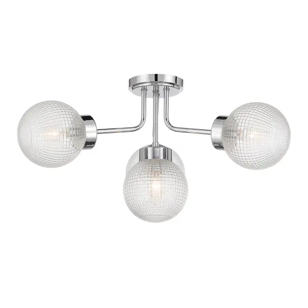 Coral 4-Light Semi-Flush in Chrome - Image 3