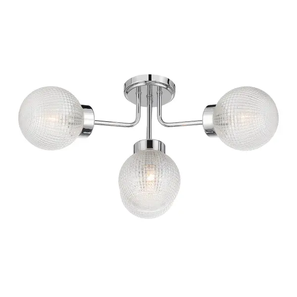 Coral 4-Light Semi-Flush in Chrome - Image 4