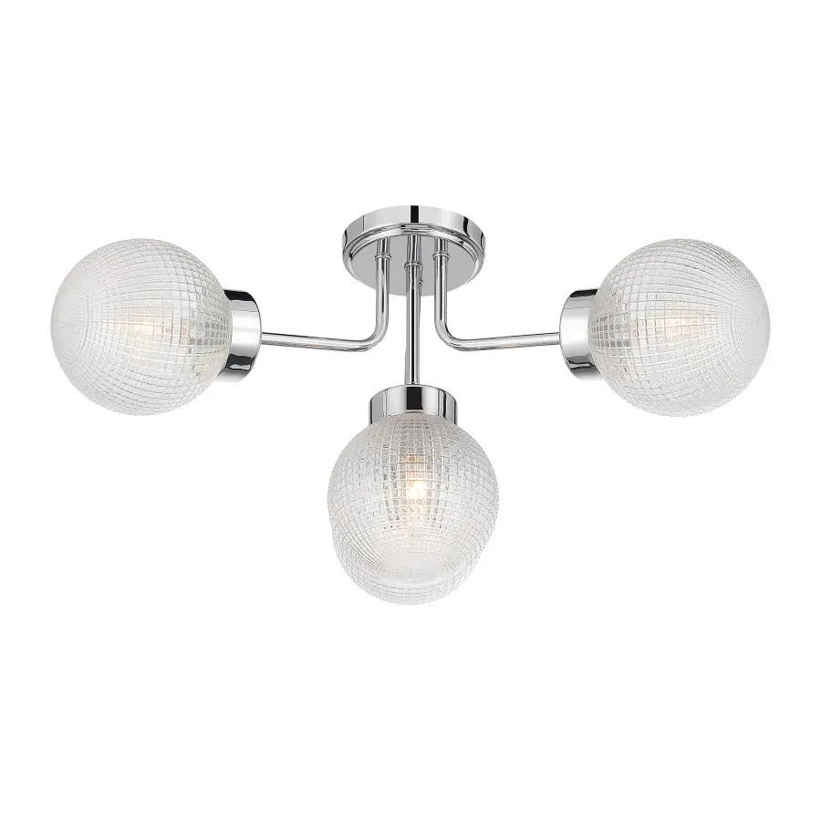 Coral 4-Light Semi-Flush in Chrome - Image 4