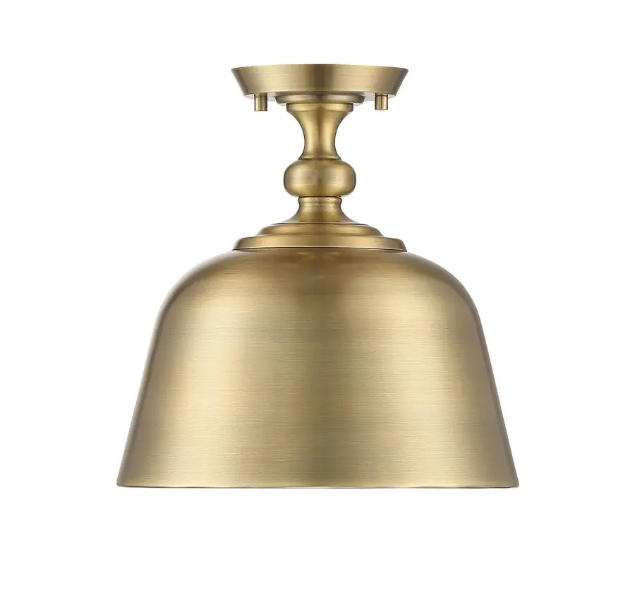 Berg 1-Light Ceiling Light in Warm Brass - Image 5