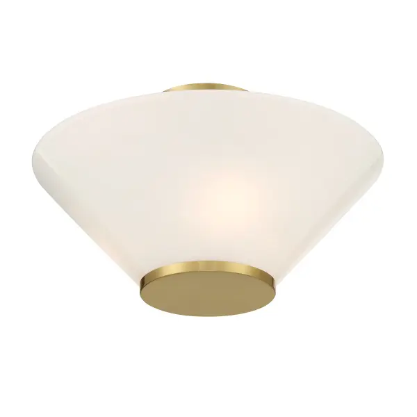 Blair Three Light Convertible Semi-Flush/Pendant in Warm Brass - Image 4