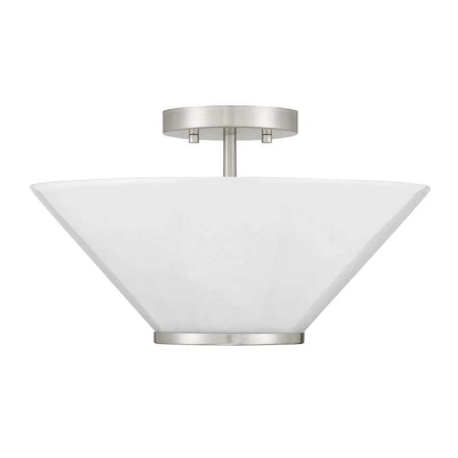 Blair 3-Light Convertible Semi-Flush or Pendant in Satin Nickel - Image 2