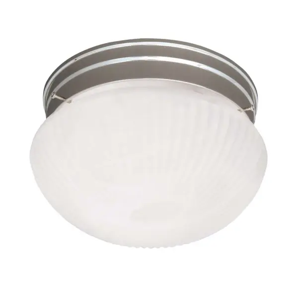 2-Light Ceiling Light in Satin Nickel