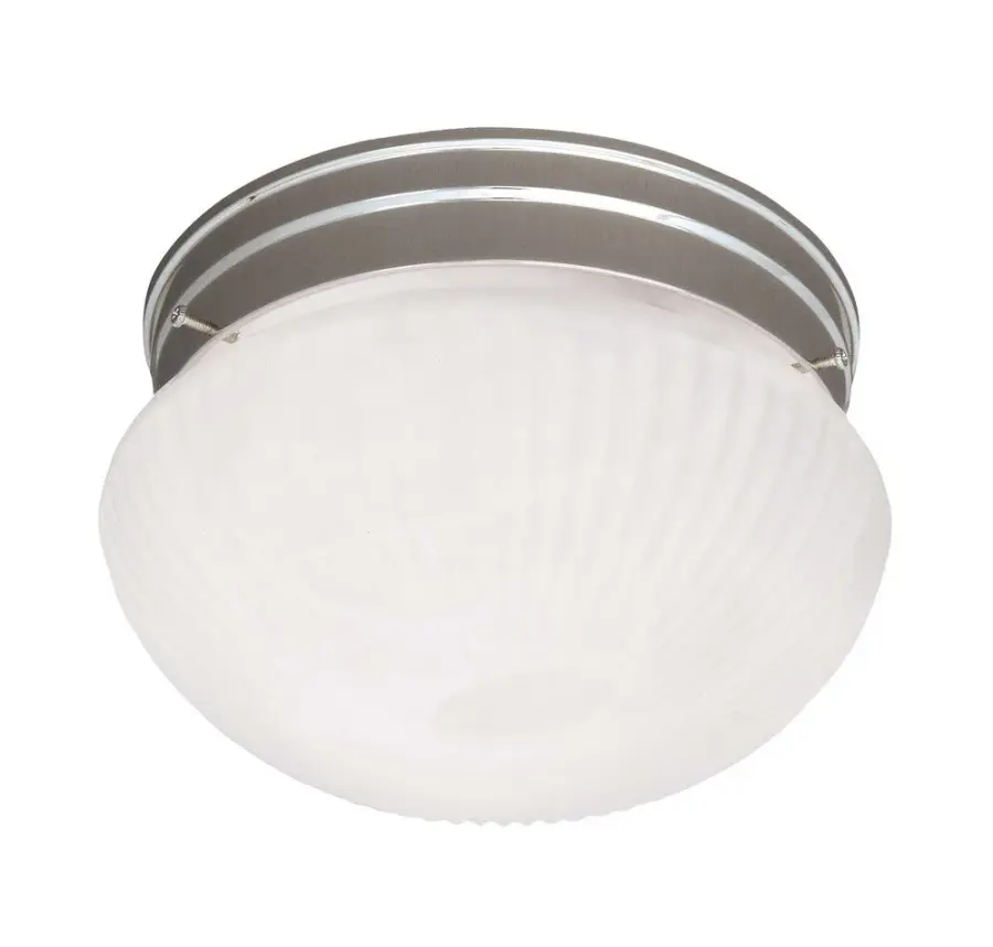 2-Light Ceiling Light in Satin Nickel