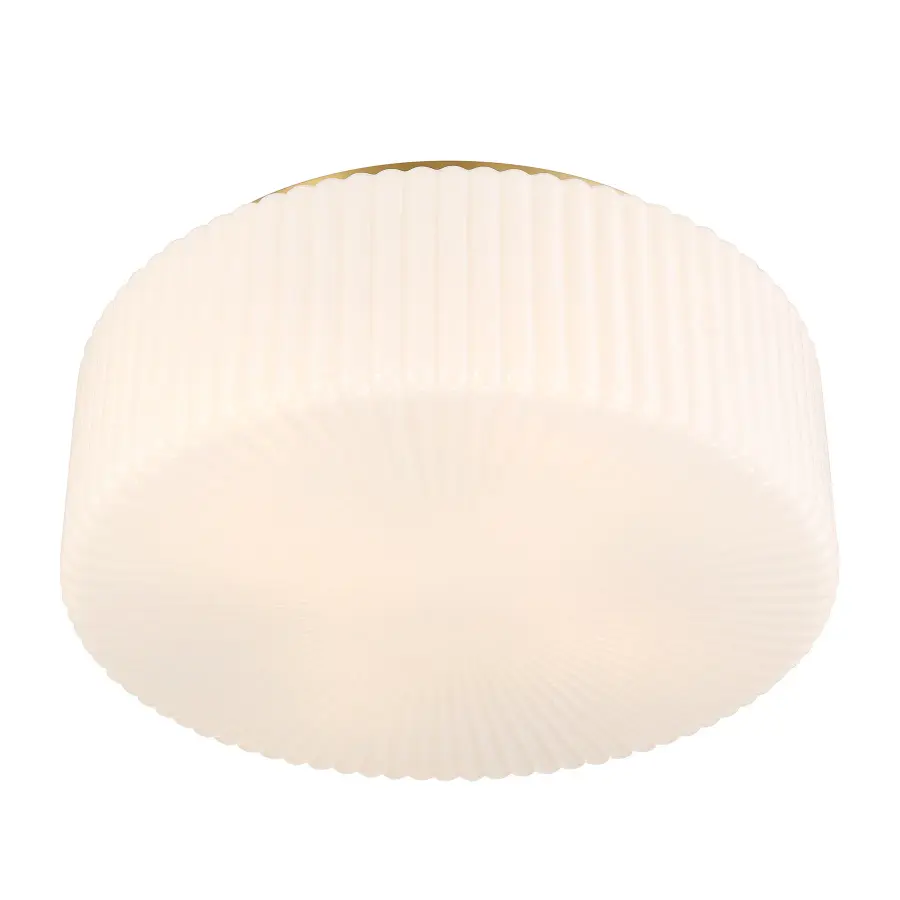 Edgemont Four Light Flush Mount in Warm Brass - Image 4