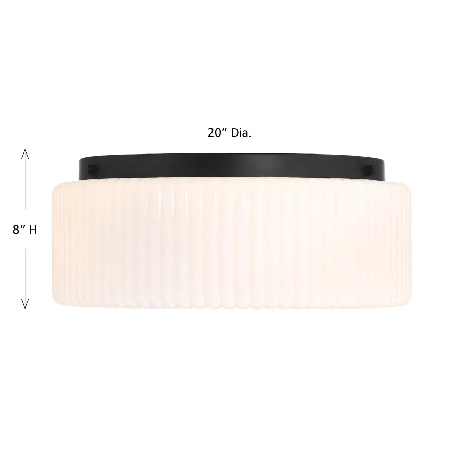 Edgemont 4-Light Ceiling Light in Matte Black - Image 6