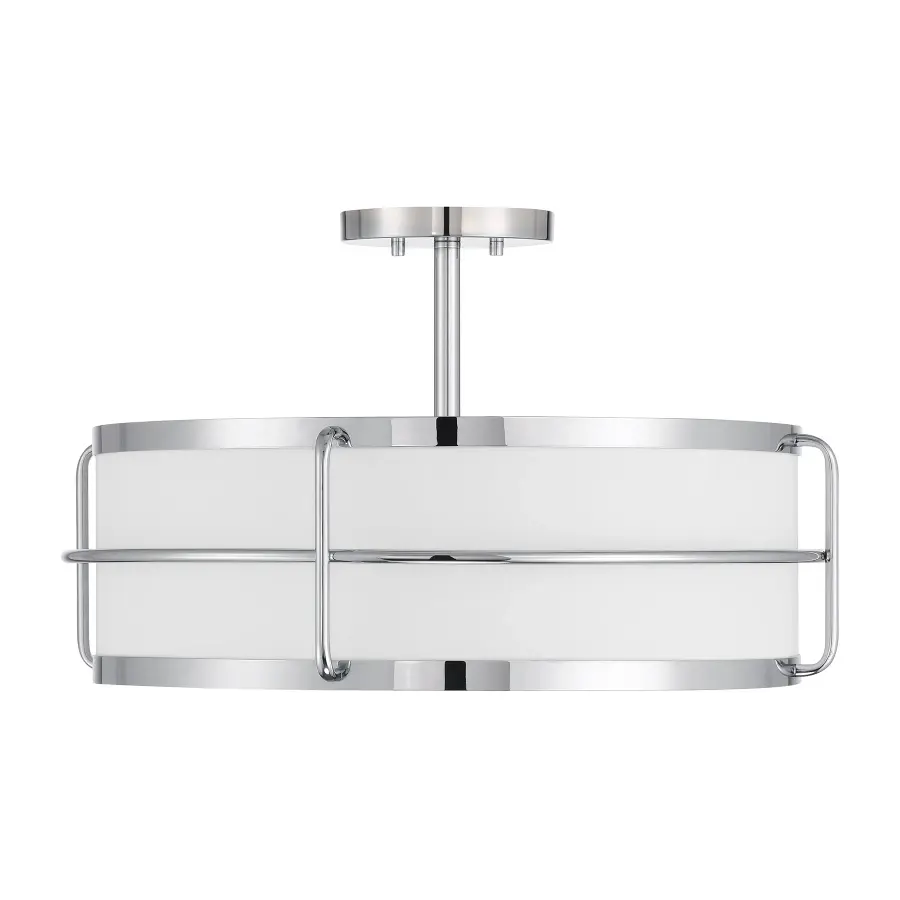 Chauncey 4-Light Semi-Flush Mount in Chrome - Image 2