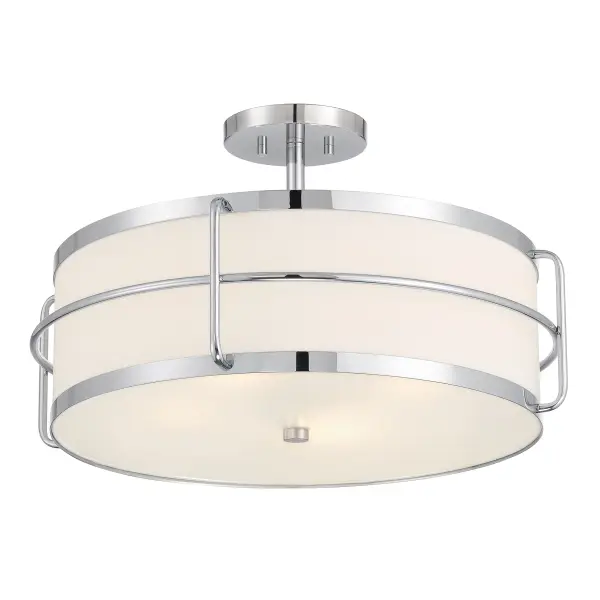 Chauncey 4-Light Semi-Flush Mount in Chrome - Image 3