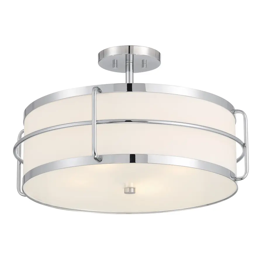 Chauncey 4-Light Semi-Flush Mount in Chrome - Image 3