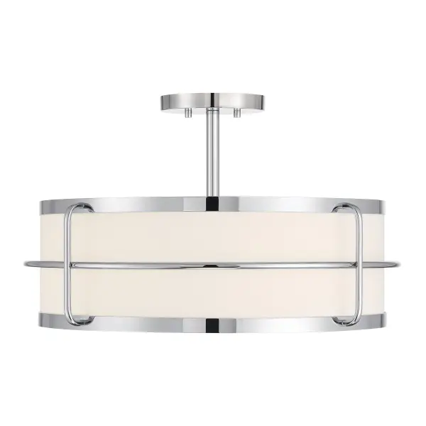 Chauncey 4-Light Semi-Flush Mount in Chrome - Image 5