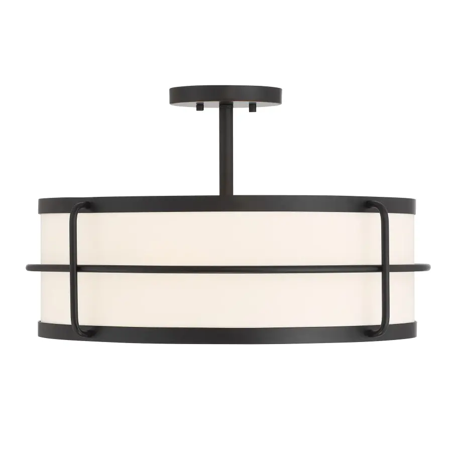 Chauncey 4-Light Ceiling Light in Matte Black - Image 5