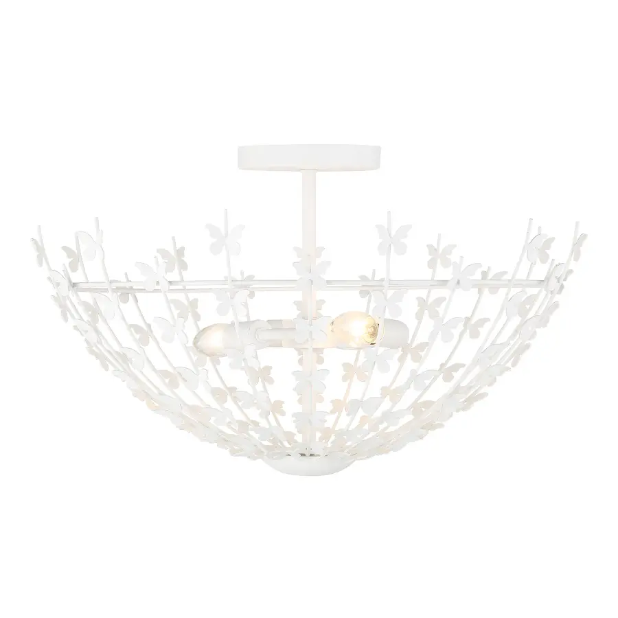 Birch 3-Light Ceiling Light in Bisque White - Image 1