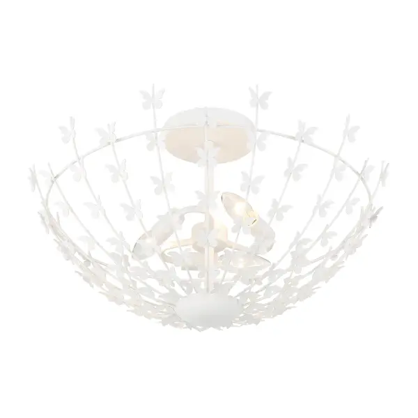 Birch 3-Light Ceiling Light in Bisque White - Image 4