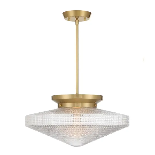 Norwich 1-Light Convertible in Warm Brass