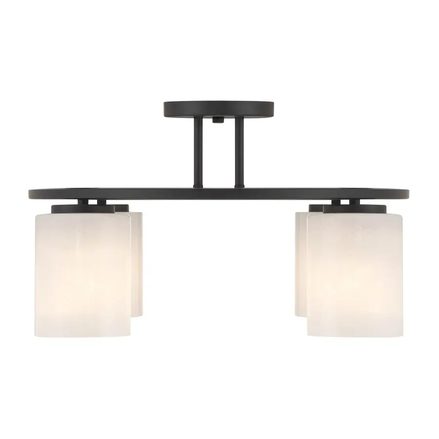 Herron 4-Light Ceiling Light in Matte Black - Image 3