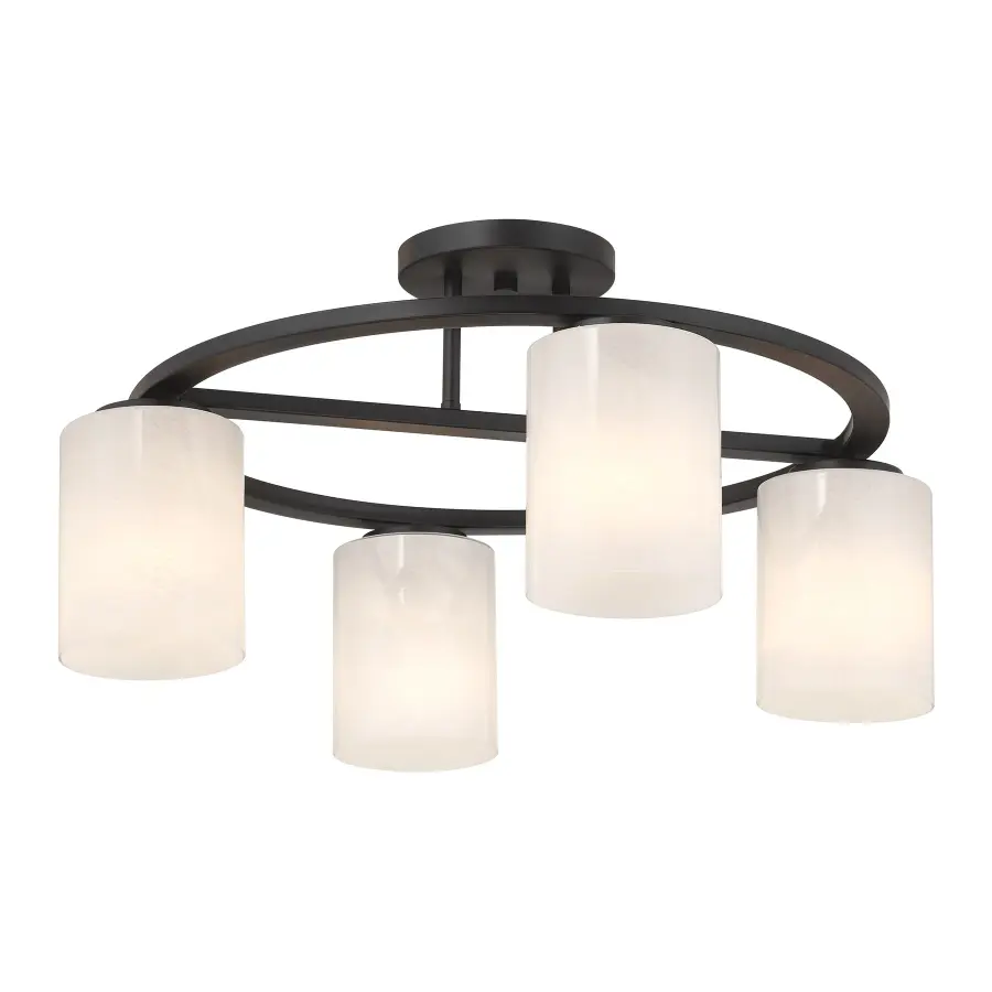 Herron 4-Light Ceiling Light in Matte Black - Image 4