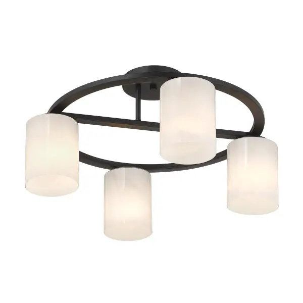 Herron 4-Light Ceiling Light in Matte Black - Image 5