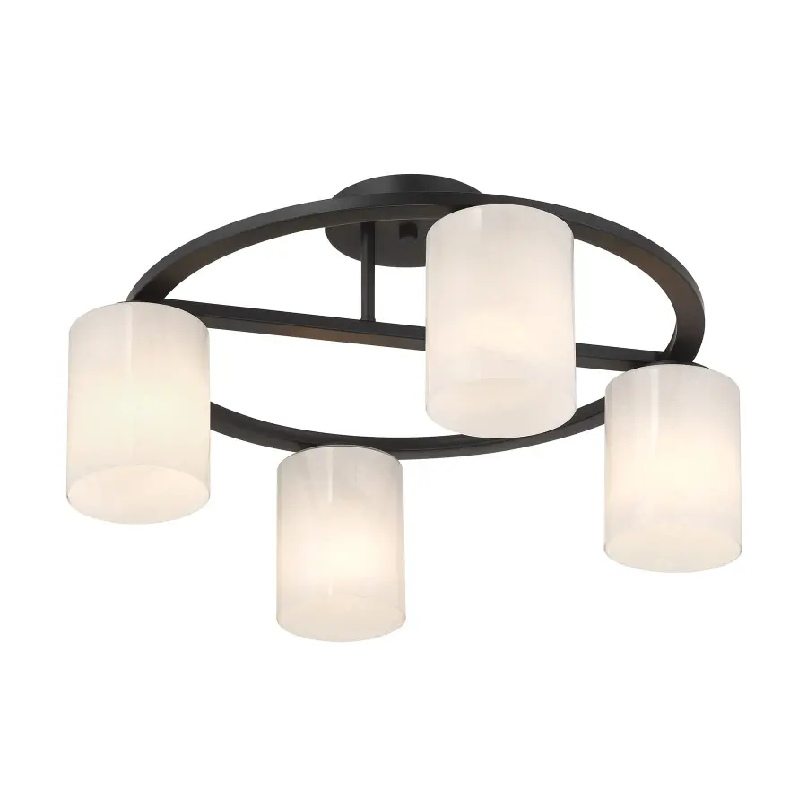 Herron 4-Light Ceiling Light in Matte Black - Image 5