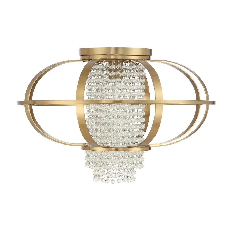 Idlewild One Light Flush Mount in Warm Brass - Image 2