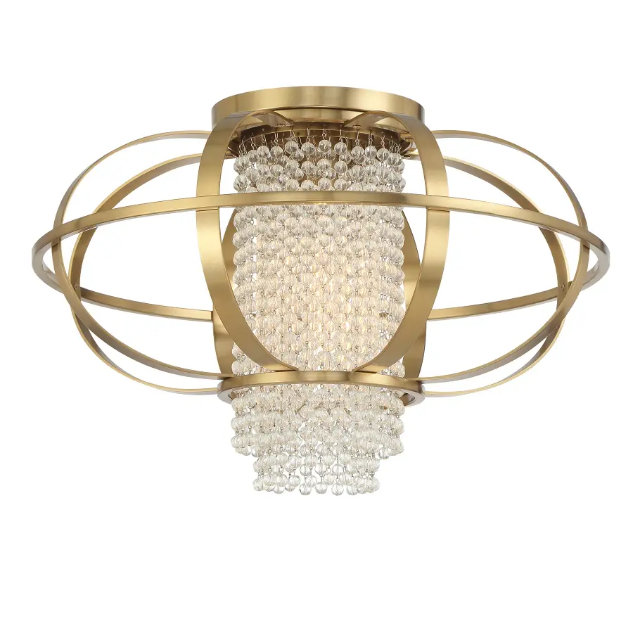 Idlewild One Light Flush Mount in Warm Brass - Image 3