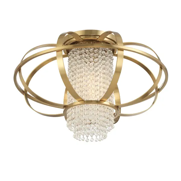 Idlewild One Light Flush Mount in Warm Brass - Image 4