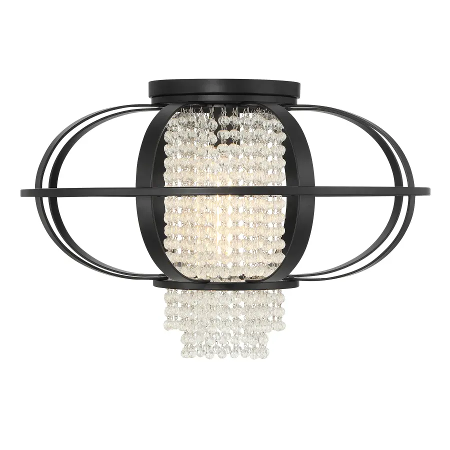 Idlewild 1-Light Ceiling Light in Matte Black - Image 1