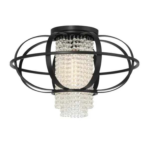 Idlewild 1-Light Ceiling Light in Matte Black - Image 3