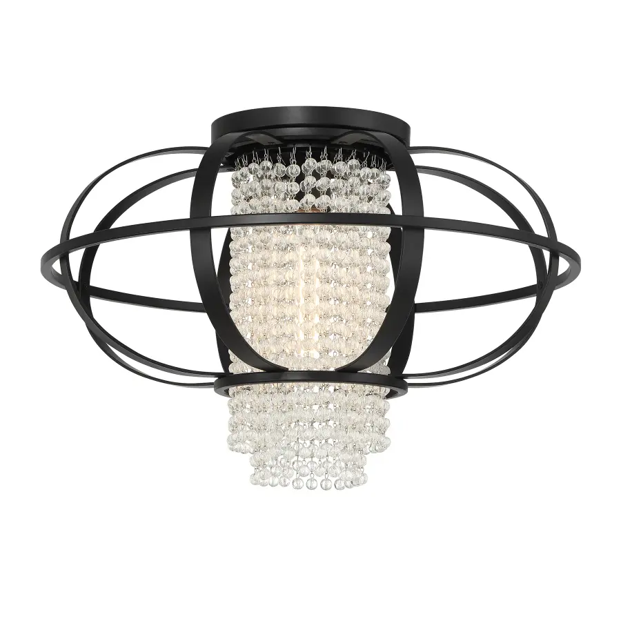 Idlewild 1-Light Ceiling Light in Matte Black - Image 3