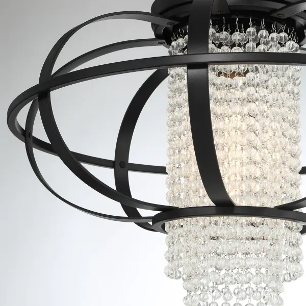 Idlewild 1-Light Ceiling Light in Matte Black - Image 6
